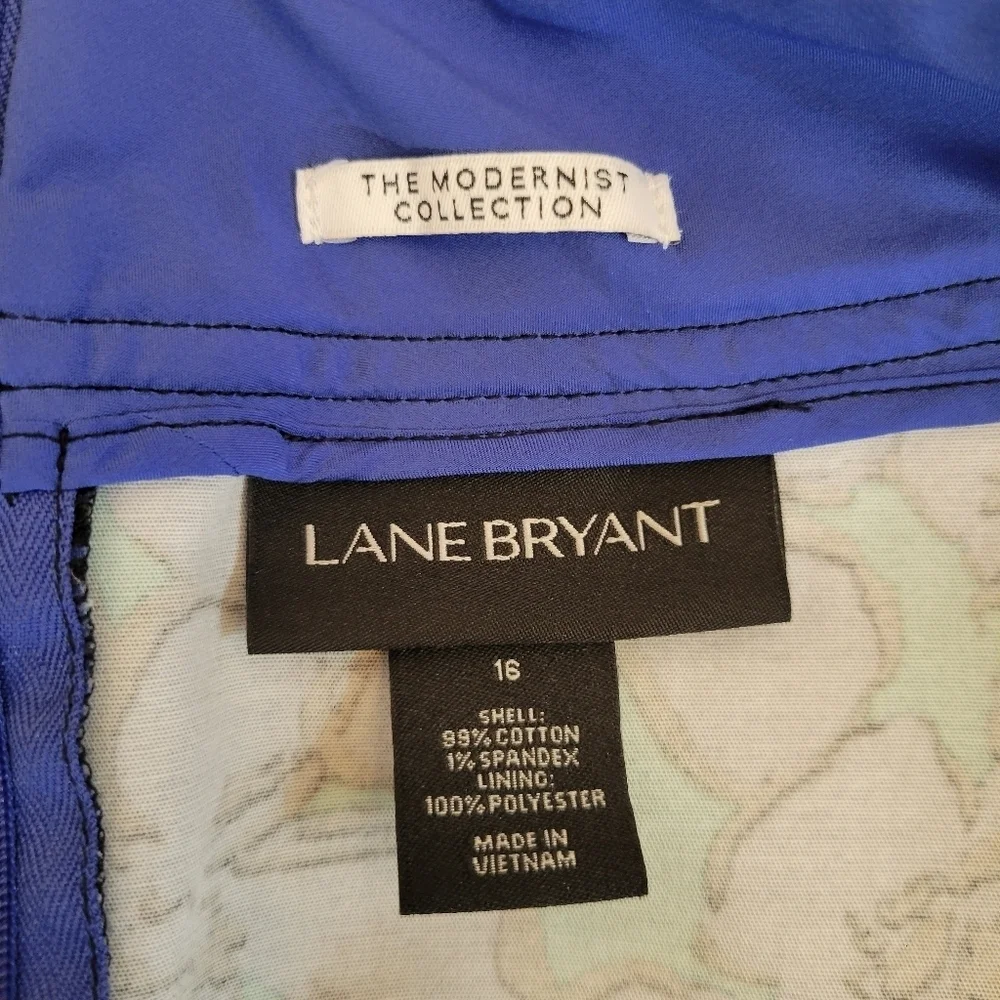 Lane‎ Bryant Bright Floral Cotton Skirt Size 16